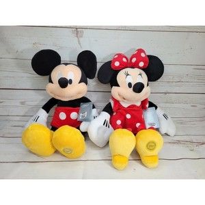 Disney Mickey & Minnie Mouse Plush large 18 in Jumbo | Walt Disney Official Toy